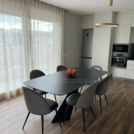 Luxury Penthouse With Terrace And Private Parking In Apartment Tirana