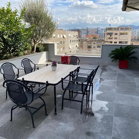 Luxury Penthouse With Terrace And Private Parking In Apartment Tirana